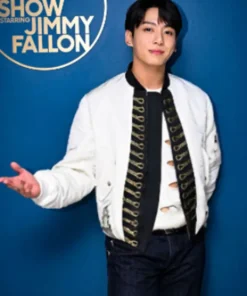 Jungkook Standing Next To You White Jacket