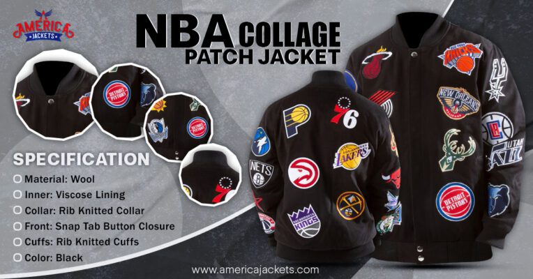 NBA Collage Patch Jacket