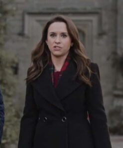 A Merry Scottish Christmas Lacey Chabert Black Coat