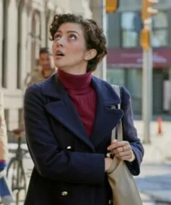 Sealed With A List Katie Findlay Peacoat side pose