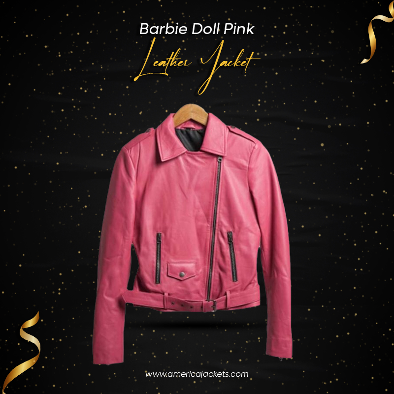 Barbie Doll Pink Leather Jacket
