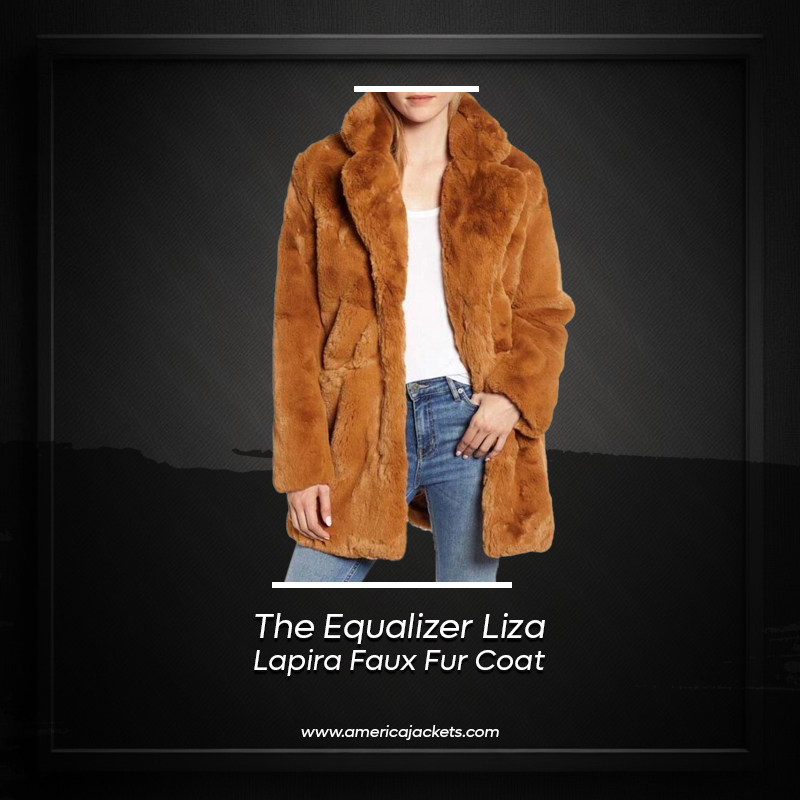The Equalizer Liza Lapira Vegan Fur Coat