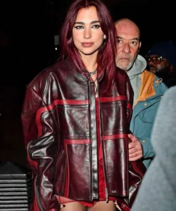 BRIT Awards Dua Lipa Leather Jacket