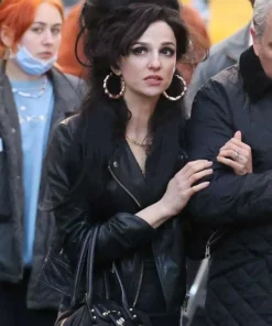 Back To Black Marisa Abela Leather Jacket