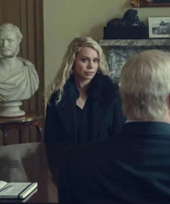 Scoop 2024 Billie Piper Black Coat