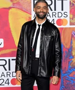 BRIT Awards Kingsley Ben-Adir Leather Jacket