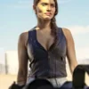 Nadia Morales The Cleaning Lady Leather Vest