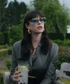 The Gentlemen Kaya Scodelario Leather Blazer