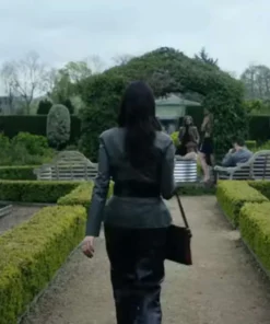 The Gentlemen Kaya Scodelario Leather Blazer