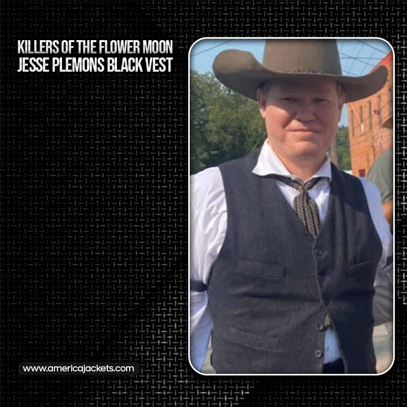Killers Of The Flower Moon Jesse Plemons Black Vest