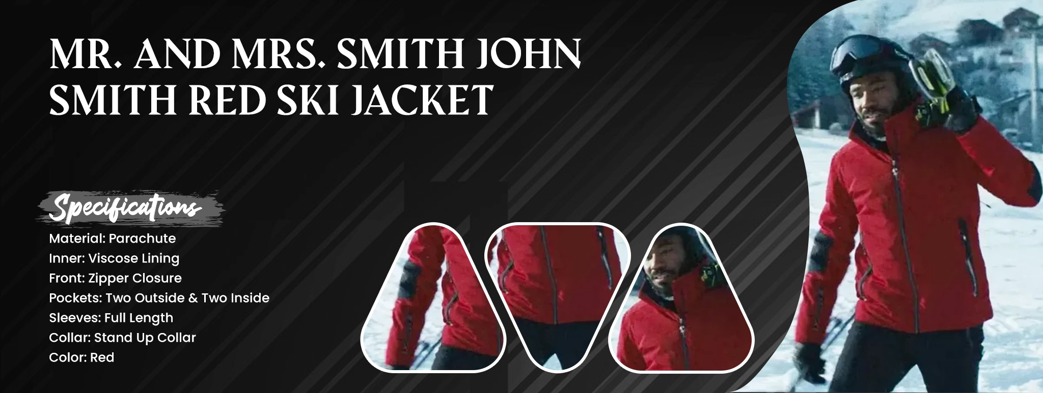 Mr. and Mrs. Smith John Smith Red Ski Jacket