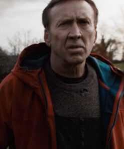 Nicolas Cage Arcadian Red Hooded Jacket