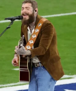 Post Malone Brown Blazer