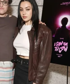 Premiere Charli XCX Brown Leather Jacket