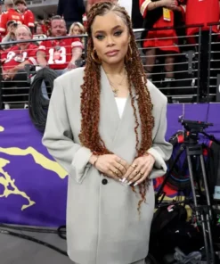 Super Bowl LVIII Andra Day Grey Suit