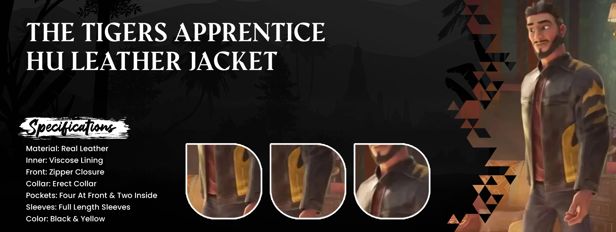 The Tigers Apprentice Hu Leather Jacket