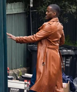 Doctor Brown Leather Coat