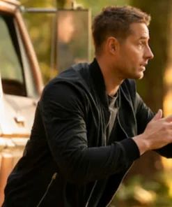Justin Hartley Tracker Tv Series Black Bomber Jacket