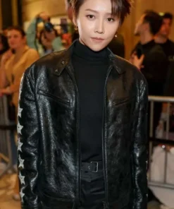 Liu Yuxin iHeartRadio Music Awards Leather Jacket
