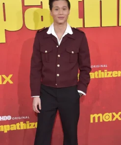 Los Angeles Premiere Hoa Xuande Maroon Blazer