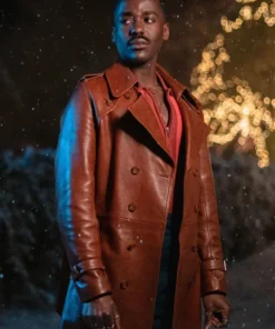 Ncuti Gatwa Doctor Who Fifteenth Doctor Leather Coat For Sale