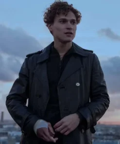 Young Rocco Supersex Black Leather Coat