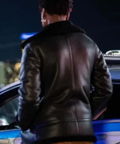 FBI S06 Katherine Renee Black Shearling Leather Jacket