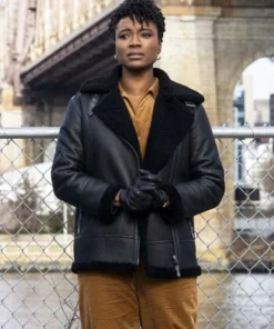 FBI Tiffany Wallace Shearling Jacket