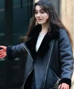 Geek Girl Harriet Manners Shearling Leather Jacket