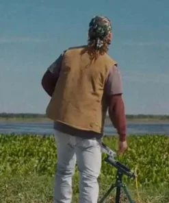 Glen Powell Brown Vest