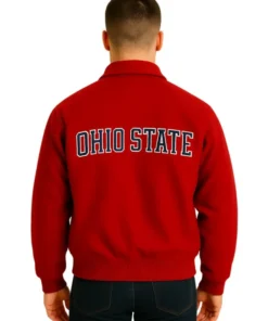 Ohio State Buckeyes Nike Letterman Jacket (Back)