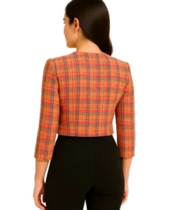 Thank You, Next Zeynep Tugce Bayat Plaid Jacket (Back)