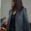 The Rookie Alyssa Diaz Grey Plaid Blazer