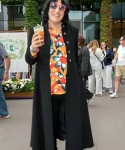 Wimbledon 2024 Noel Fielding Black Long Coat