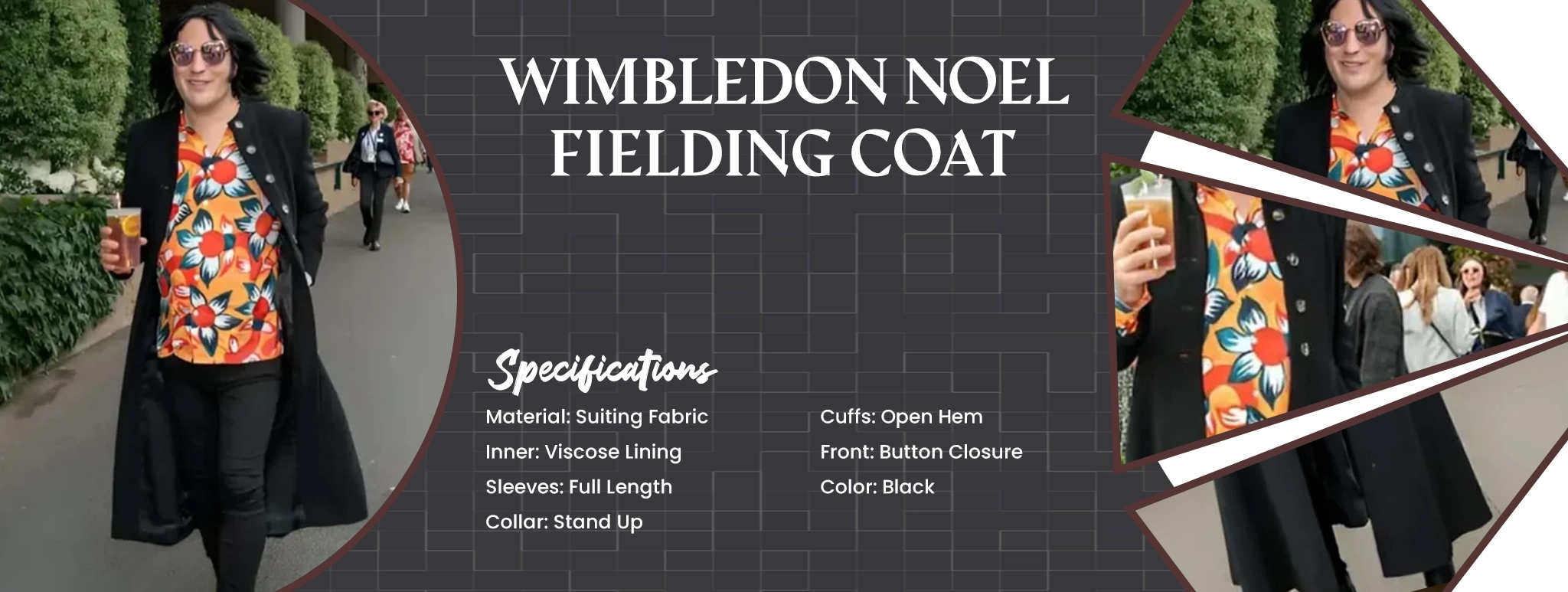 Wimbledon Noel Fielding Coat
