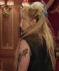 Abigail 2024 Sammy Black Biker Leather Vest