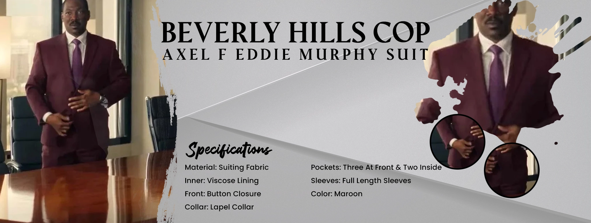 Beverly Hills Cop Axel F Eddie Murphy Suit