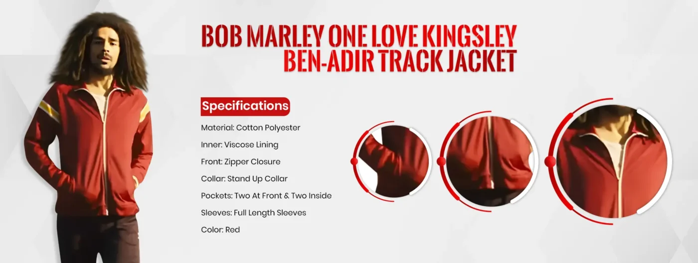 Bob Marley One Love Kingsley Ben-Adir Track Jacket