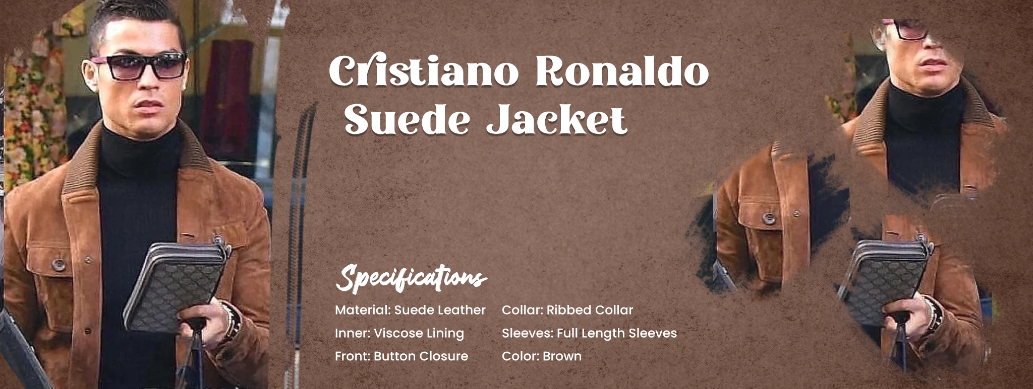Cristiano Ronaldo Suede Jacket