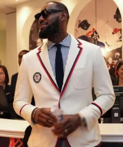 LeBron James Team USA White Blazer