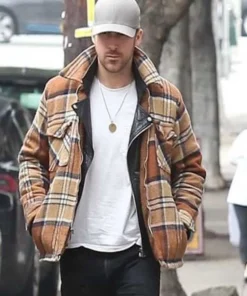 Ryan Gosling Plaid Wool Jacket