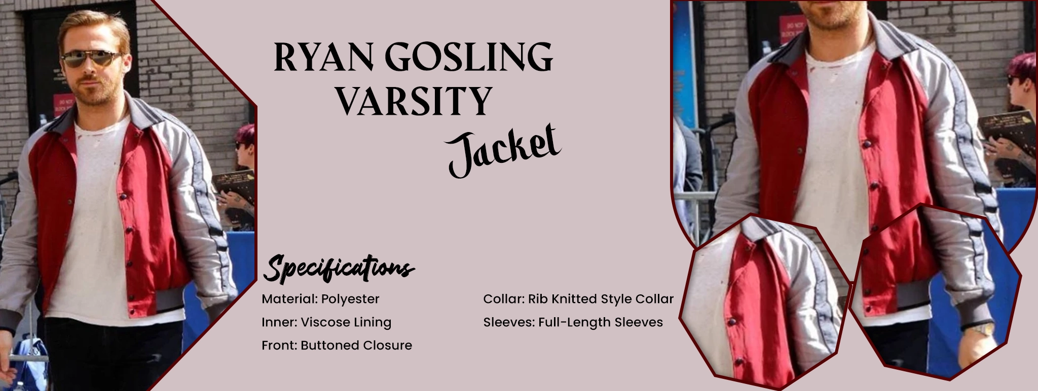 Ryan Gosling Varsity Jacket