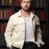 Ryan Gosling White Wool Jacket