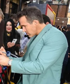Ryan Reynolds Blue Suit