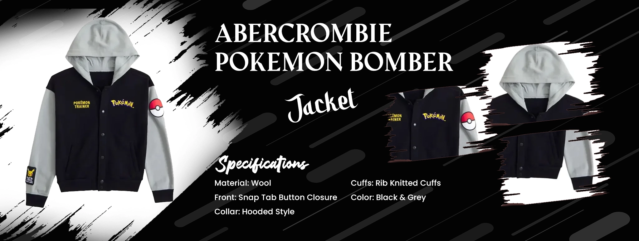 Abercrombie Pokemon Bomber Jacket