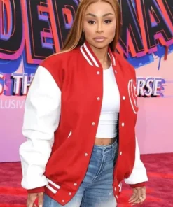 Blac Chyna Red Varsity Jacket