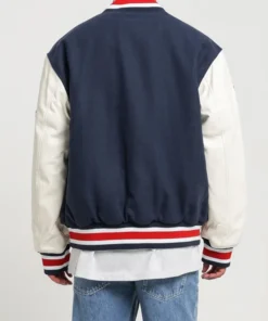 College Relaxed Baseball Letterman Jacket