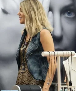 Hacks Tv Series Kaitlin Olson Studded Leather Vest
