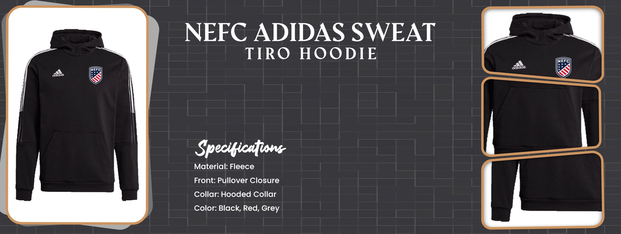 NEFC Adidas Sweat Tiro Hoodie