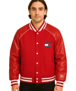Relaxed Padded Varsity Jacket